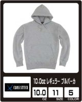 【cross stitch】クロススティッチ　10.0oz P/Oパーカ(パイル)