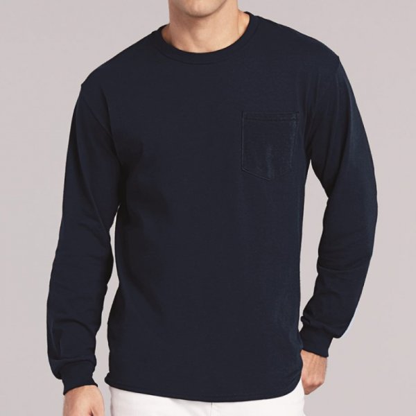画像4:  【GILDAN】ギルダン|6.0ozウルトラコットン L/S Tシャツ(ポケット付)