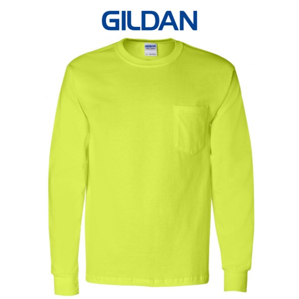 画像1:  【GILDAN】ギルダン｜6.0ozウルトラコットン L/S Ｔシャツ(ポケット付)