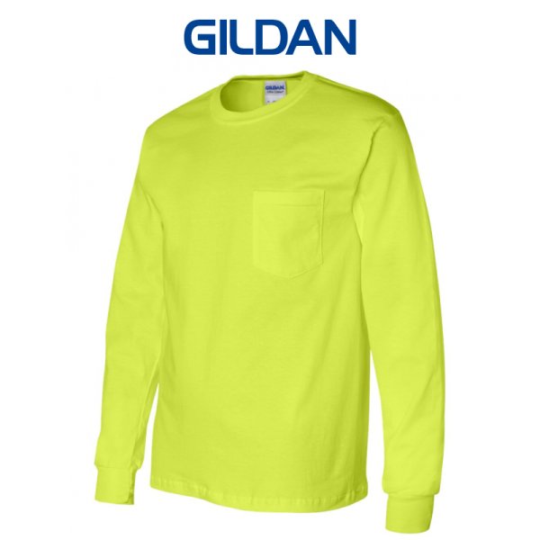 画像3:  【GILDAN】ギルダン|6.0ozウルトラコットン L/S Tシャツ(ポケット付)
