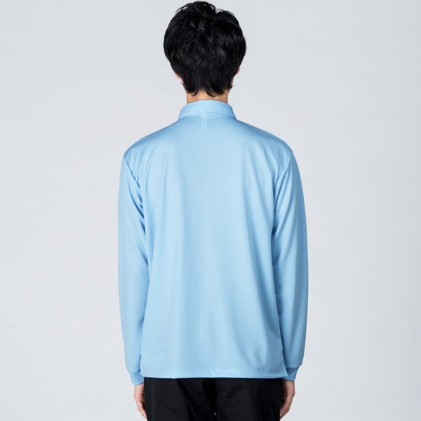 画像4: 【glimmer】グリマー｜4.4オンス ドライ ボタンダウン長袖ポロシャツ（ポケット付）