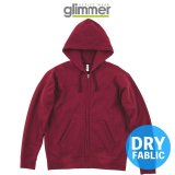 【glimmer】グリマー｜10.0オンス　ドライ裏フリースジップパーカー (裏起毛)