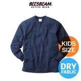 【BEES BEAM】ビーズビーム　4.1oz ハニカム 長袖Tシャツ (リブ有り) (キッズサイズ) | Seventeen VergleBee