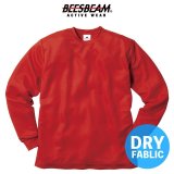 【BEES BEAM】ビーズビーム　4.1oz ファイバードライ ロングスリーブTシャツ