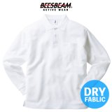 【BEES BEAM】ビーズビーム　4.3oz ポケット付き 長袖 アクティブ ポロシャツ