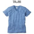 画像1: 【TRUSS】トラス | 4.4oz トライブレンド VネックTシャツ (1)
