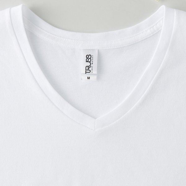 画像3: 【TRUSS】トラス | 4.3oz スリムフィット VネックTシャツ