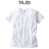 【TRUSS】トラス | 4.3oz スリムフィット VネックTシャツ