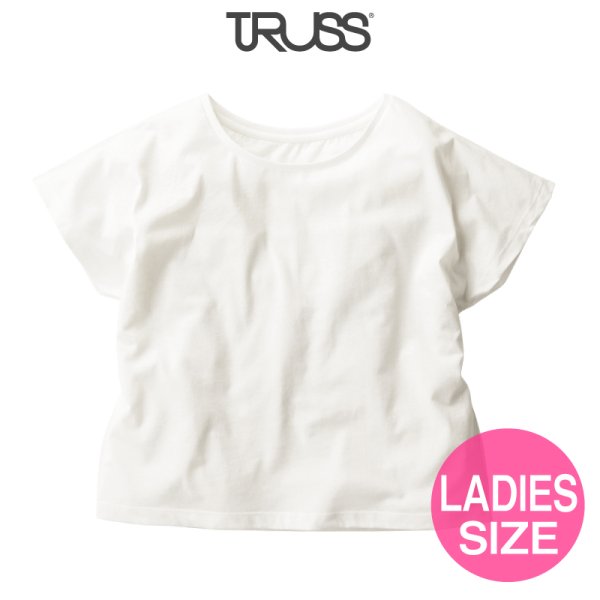 画像1: 【TRUSS】トラス | 4.3oz ウィメンズ ドルマン Tシャツ