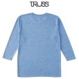 画像2: 【TRUSS】トラス | 4.4oz トライブレンド 3/4スリーブTシャツ (2)