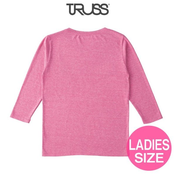 画像2: 【TRUSS】トラス | 4.4oz トライブレンド 3/4スリーブTシャツ（レディース）