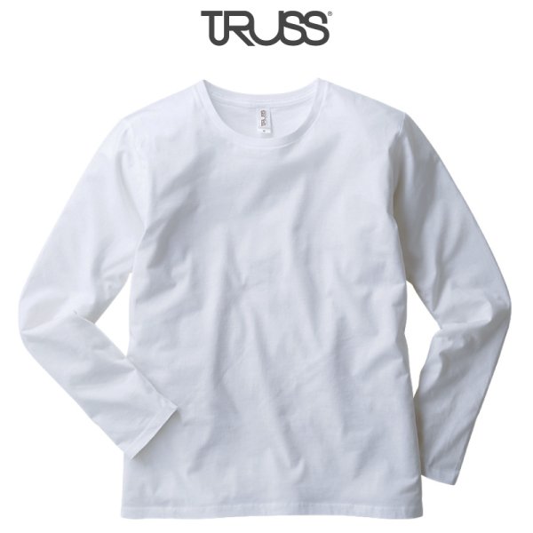 画像1: 【TRUSS】トラス | 4.3oz スリムフィット ロングスリーブTシャツ