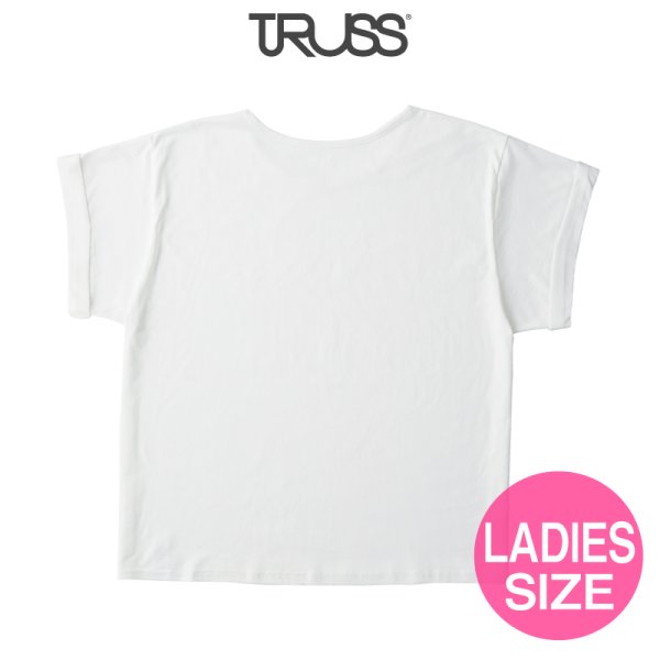 画像2: 【TRUSS】トラス | 3.8oz ウィメンズ ロールアップ Tシャツ