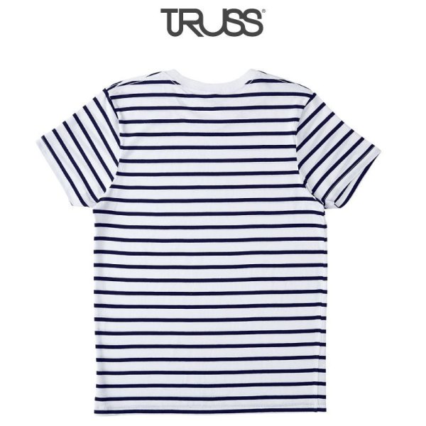 画像2: 【TRUSS】トラス | 4.3oz ナローボーダー Tシャツ