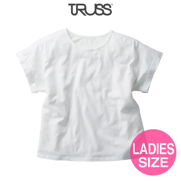 画像1: 【TRUSS】トラス | 3.8oz ウィメンズ ロールアップ Tシャツ