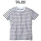 【TRUSS】トラス | 4.3oz ナローボーダー Tシャツ