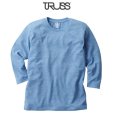 画像1: 【TRUSS】トラス | 4.4oz トライブレンド 3/4スリーブTシャツ (1)