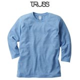 【TRUSS】トラス | 4.4oz トライブレンド 3/4スリーブTシャツ