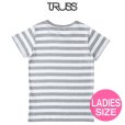 画像2: 【TRUSS】トラス | 4.3oz ウィメンズ ボーダー Tシャツ (2)