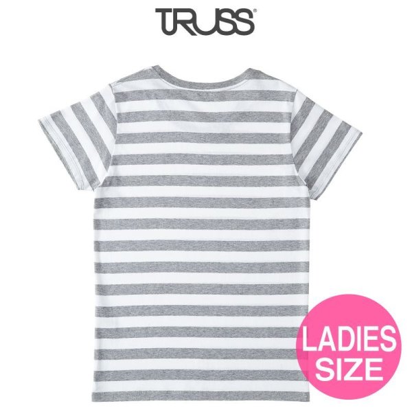 画像2: 【TRUSS】トラス | 4.3oz ウィメンズ ボーダー Tシャツ