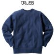 画像1: 【TRUSS】トラス | 12.4oz ヘビーウェイトスウェットシャツ (裏起毛) (1)