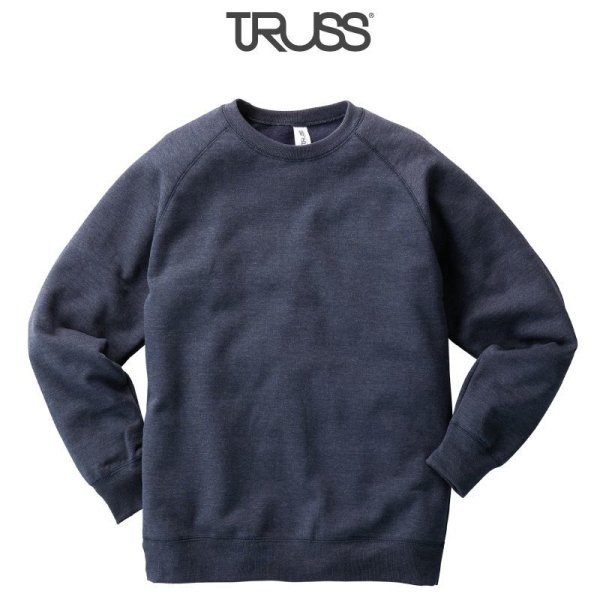 画像1: 【TRUSS】トラス | 7.1oz トライブレンド クルーネックスウェット (裏起毛)