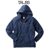 【TRUSS】トラス | 7.4oz スタンダード ジップパーカ (裏パイル)