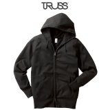 【TRUSS】トラス | 6.2oz ジャージー ジップパーカ