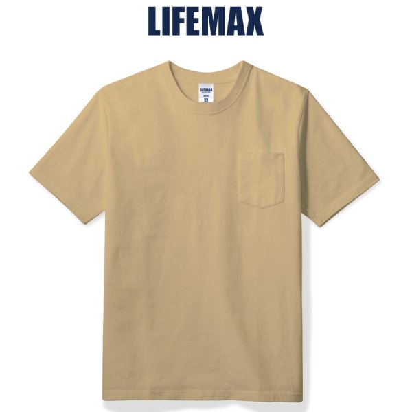 画像1: 【LIFEMAX】ライフマックス | 10.2oz スーパーヘビーウェイトTシャツ (ポケット付き)