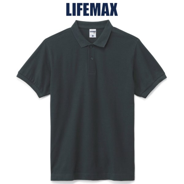 画像1: 【LIFEMAX】ライフマックス | 6.5oz CVC鹿の子ドライポロシャツ