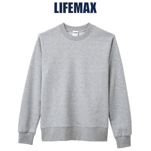 画像1: 【LIFEMAX】ライフマックス | 10.0oz フレンチテリー クルーネックトレーナー (裏パイル)