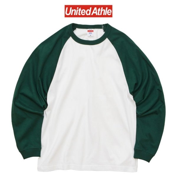 画像1: 【United Athle】ユナイテッドアスレ｜5.6オンス ラグラン ロングスリーブ Tシャツ（1.6インチリブ）