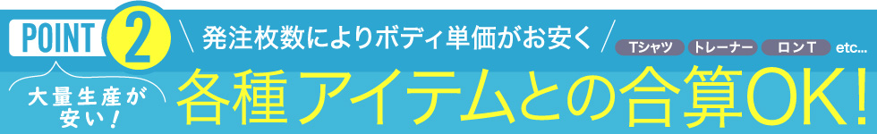 各種アイテムとの合算OK