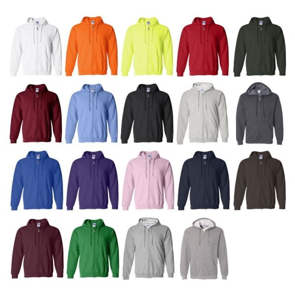 画像6:  【GILDAN】ギルダン|8.0oz ジップパーカ(裏起毛) (6)