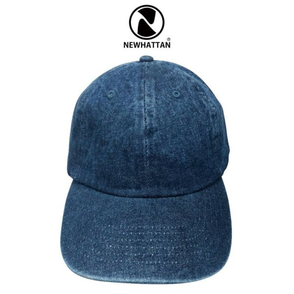 画像2: 【NEWHATTAN】ニューハッタン|ウォッシュドデニムキャップ (2)