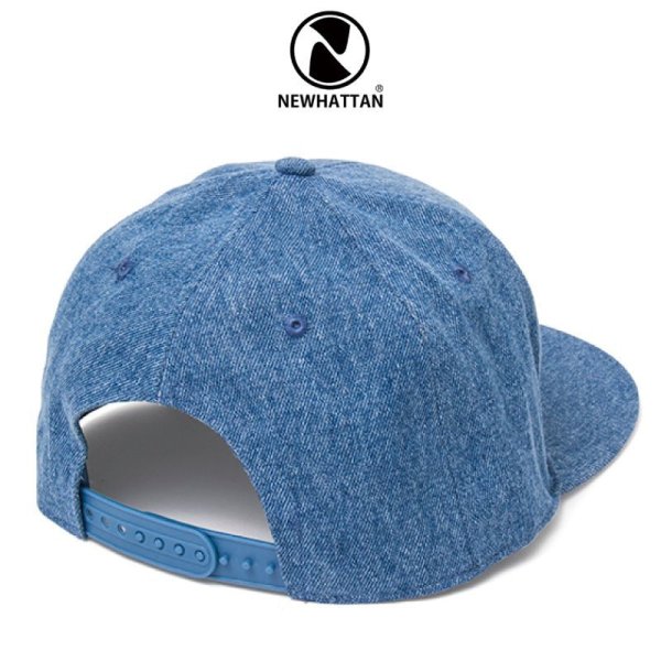 画像2: 【NEWHATTAN】ニューハッタン|デニム フラットバイザースナップバック (2)