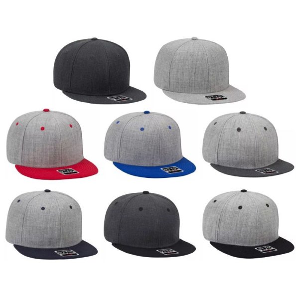 画像3: 【OTTO】オットー|ヘザーウールブレンド フラットバイザー スナップバック (3)