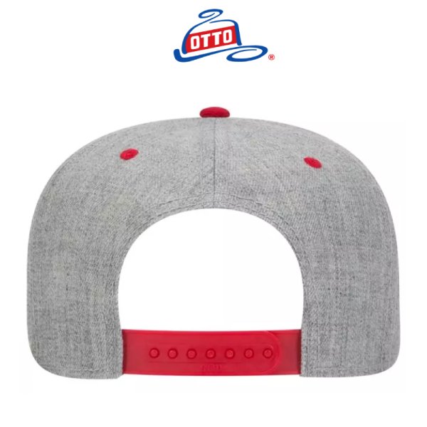 画像2: 【OTTO】オットー|ヘザーウールブレンド フラットバイザー スナップバック (2)