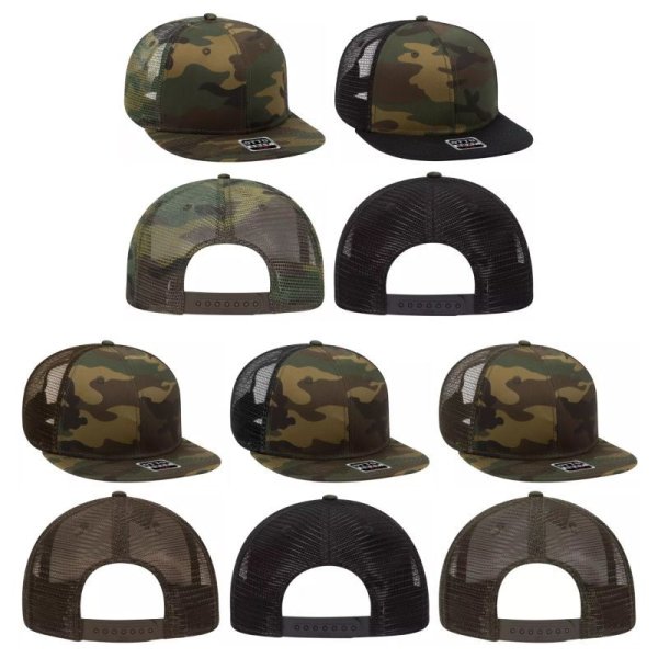 画像3: 【OTTO】オットー|カモフラージュ フラットバイザー メッシュスナップバック (3)