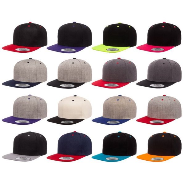 画像6: 【YUPOONG】ユーポン|6パネル クラシックスナップバックキャップ(2トーン) (6)