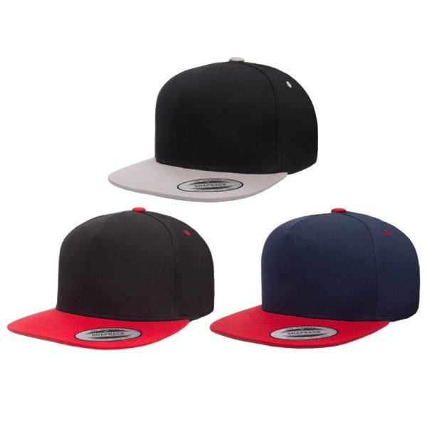 画像5: 【YUPOONG】ユーポン|5パネル クラシックスナップバックキャップ(2トーン) (5)