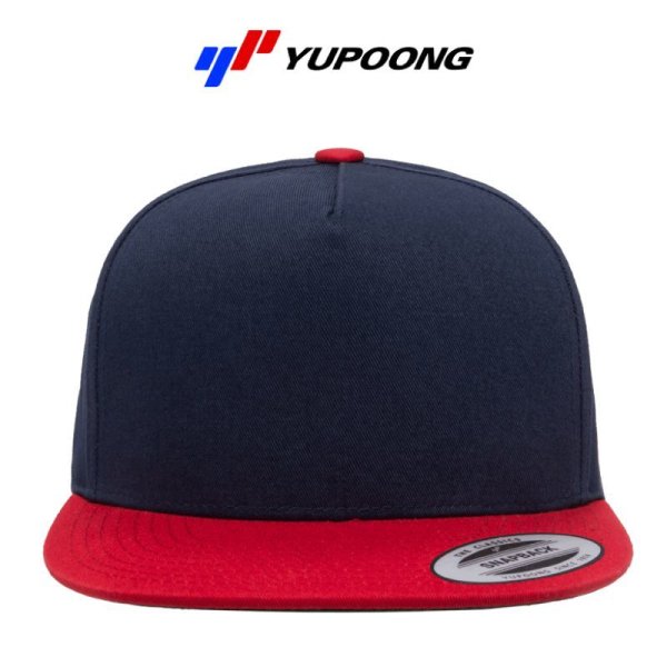 画像2: 【YUPOONG】ユーポン|5パネル クラシックスナップバックキャップ(2トーン) (2)