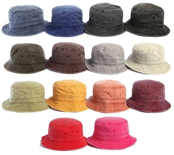 画像2: 【NEWHATTAN】ニューハッタン|ピグメントダイ バケットハット (2)