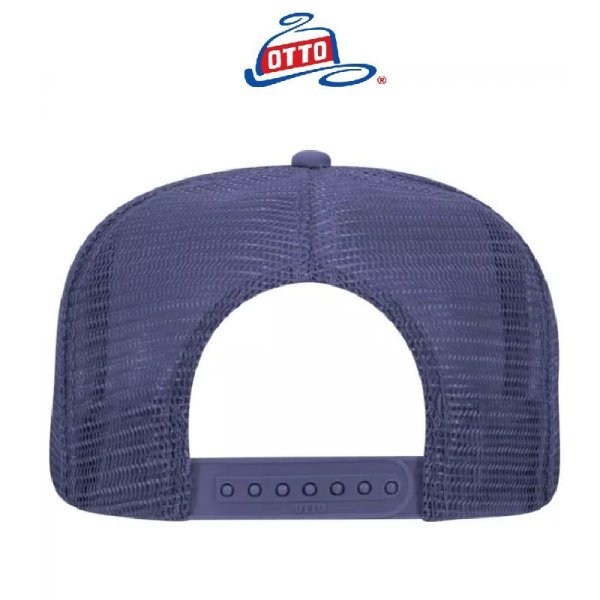 画像2: 【OTTO】オットー|ハイクラウン フラットバイザー ソリッドメッシュキャップ (2)
