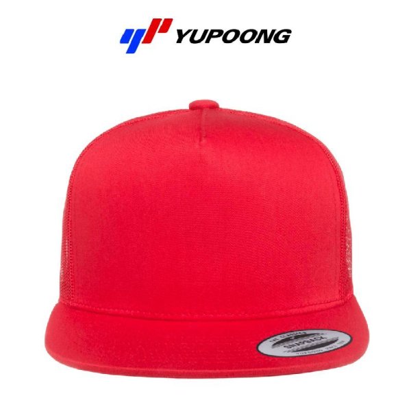 画像2: 【YUPOONG】ユーポン|5パネルクラシックトラッカーキャップ(ソリッド) (2)