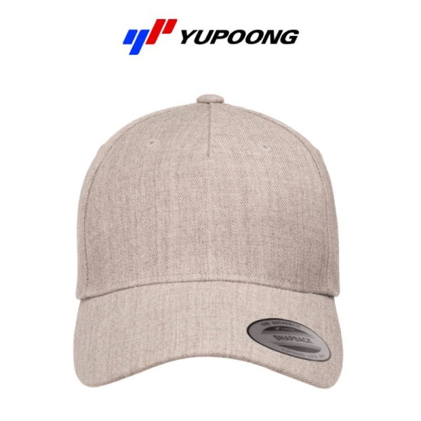 画像2: 【YUPOONG】ユーポン|5パネル プレミアム カーブバイザーキャップ (2)