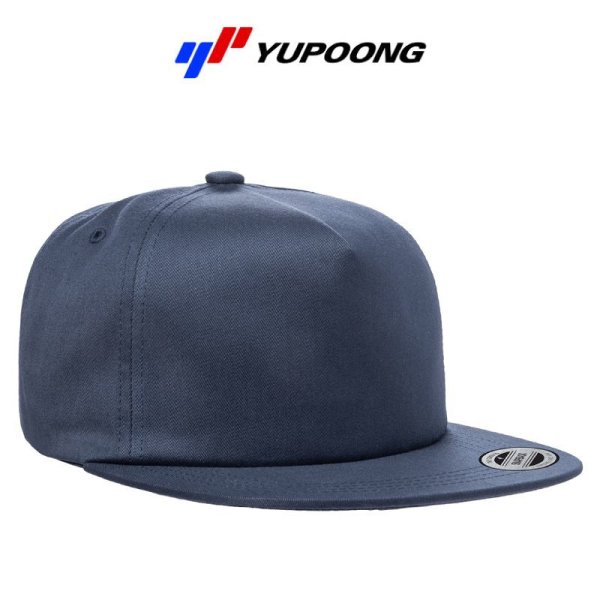 画像5: 【YUPOONG】ユーポン|5パネル 芯無しフラットバイザースナップバックキャップ (5)