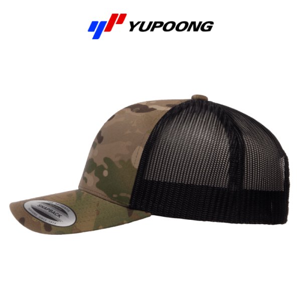画像3: 【YUPOONG】ユーポン|6パネル マルチカム  レトロトラッカーキャップ (3)