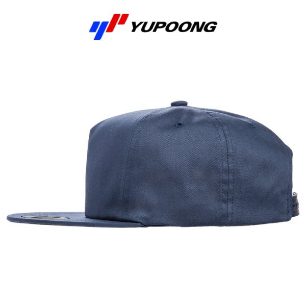 画像3: 【YUPOONG】ユーポン|5パネル 芯無しフラットバイザースナップバックキャップ (3)