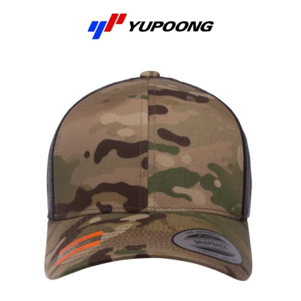 画像2: 【YUPOONG】ユーポン|6パネル マルチカム  レトロトラッカーキャップ (2)